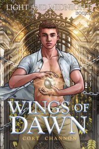 Cover of Wings of Dawn by Cort Channon, 2026. Art by St. Jinx.